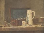 Jean Baptiste Simeon Chardin Smoking Kit with a Drinking Pot (mk05) oil painting artist